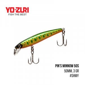 Воблер Yo-Zuri Pin'S Minnow 50S (50mm, 3 gr,) - магазин Fishingstock