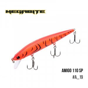 Воблер Megabite  Amigo 110 SP (110 мм, 14,3 гр, 1,0 m) - магазин Fishingstock