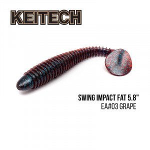 Приманка Keitech Swing Impact Fat 5.8" (4 шт) - магазин Fishingstock