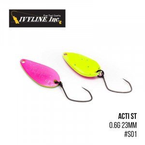 Блешня  Ivyline Acti ST 0.6g 23mm - магазин Fishingstock