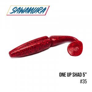 Виброхвост Sawamura One'Up Shad  5" (5 шт.) - магазин Fishingstock