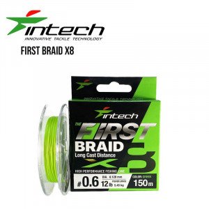 Шнур плетений  Intech First Braid X8 Green 100m 