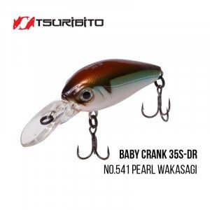 Воблер Tsuribito Baby Crank 35S-DR (35 мм,  3.6 gr, 1.5 - 1.8 м) - магазин Fishingstock