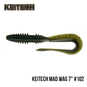 Приманка Keitech Mad Wag 7" (6шт)