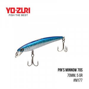 Воблер Yo-Zuri Pin'S Minnow 70S (70mm, 5 gr,) - магазин Fishingstock