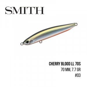 Воблер Smith Cherry Blood LL 70S (70mm, 7,7g)  - магазин Fishingstock
