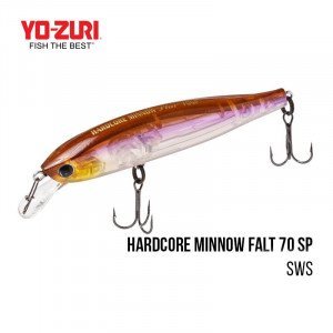 Воблер Yo-Zuri Hardcore Minnow Flat 70SP (70mm, 5.5 gr, 1 m) - магазин Fishingstock