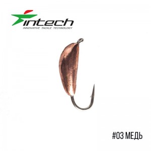 Мормишка Intech Ice Jig Рижський банан з петелькою ø3.0 (1шт) - фото
