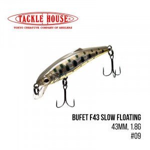 Воблер Tackle House Bufet F43 Slow Floating (43mm, 1.8g,) - магазин Fishingstock