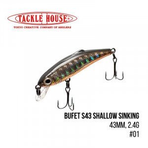 Воблер Tackle House Bufet S43 Shallow Sinking (43mm, 2.4g,) - магазин Fishingstock