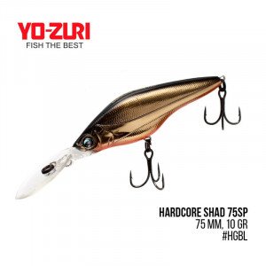 Воблер Yo-Zuri Hardcore Shad 75SP (75 mm, 10 gr, 3,5 m) - магазин Fishingstock