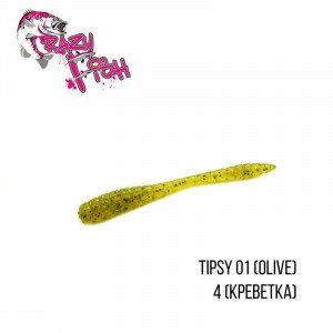 Приманка Crazy Fish  Tipsy 01 (olive)  8 шт - магазин Fishingstock