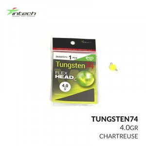 Розбірний груз Intech Tungsten 74 Gloss Chartreuse UV