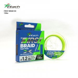 Шнур плетеный Intech First Braid X4 Green 150m 
