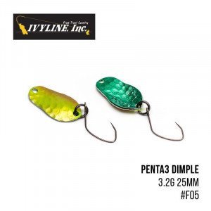 Блешня  Ivyline Penta3 Dimple 3.2g 25mm - магазин Fishingstock