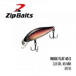 Воблер Zip Baits Rigge Flat 45S  (3,8 гр, 45 мм) - магазин Fishingstock