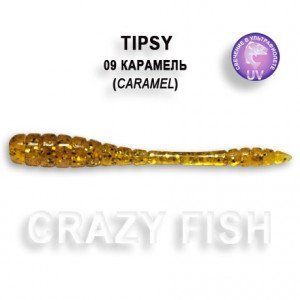 Приманка Crazy Fish  Tipsy 09 (caramel) 8 шт - магазин Fishingstock