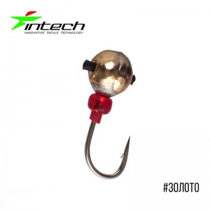 Мормишка Intech Ice Jig Кулька з отвором (кембрик+бісер) ø3.0 (1шт) - фото