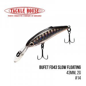 Воблер Tackle House Bufet FD43 Slow Floating (43mm, 2g,) - магазин Fishingstock