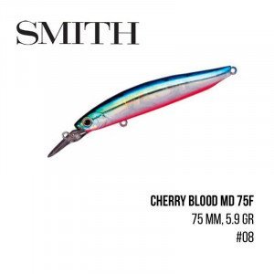 Воблер Smith Cherry Blood MD 75F (75mm, 5,9g)  - магазин Fishingstock