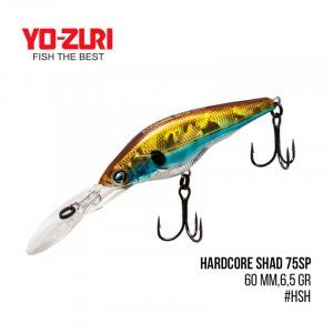 Воблер Yo-Zuri Hardcore Shad 60SP (60mm, 6,5 gr, 2,5 m) - магазин Fishingstock
