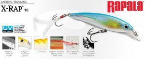 Воблер Rapala X-Rap 10SP (10 см, 13 гр, 1,2 - 1,8 м) - магазин Fishingstock