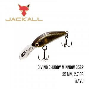 Воблер Jackall Diving Chubby minnow 35SP (35 mm, 2.7 gr) - магазин Fishingstock