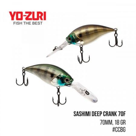 Воблер Yo-Zuri Sashimi Deep Crank 70F (70mm, 18 gr, )