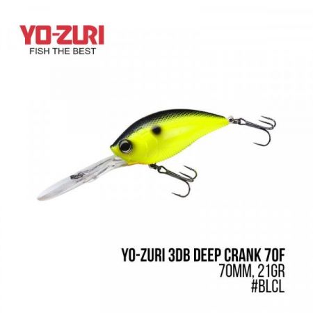 Воблер Yo-Zuri 3DR Deep Crank 70F (70mm, 21gr)