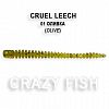 Приманка Crazy Fish  Cruel Leech 01 (olive)  8 шт