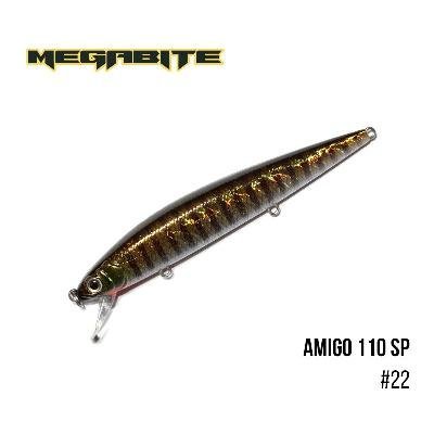 Воблер Megabite  Amigo 110 SP (110 мм, 14,3 гр, 1,0 m)